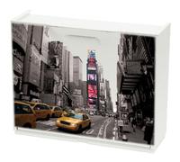 MODULO SCARPIERA ARMADIO IN RESINA COMPONIBILE NEW YORK 2 L.51 H.41 P.17 CM MADE IN ITALY