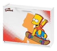 MODULO SCARPIERA ARMADIO IN RESINA COMPONIBILE THE SIMPSON BART 3 L.51 H.41 P.17 CM MADE IN ITALY