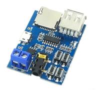 Modulo scheda decodificatore MP3 con scheda TF e supporto USB, lettore audio senza perdita per progetti fai da te, 3,7-5,5 V, indicatore LED, 8 x 8 x 3 cm