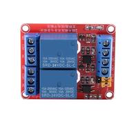 Modulo scheda relè trigger DC 10A a 2 canali ad alto livello basso AC 250V DC 30V Relè di isolamento doppio accoppiatore ottico per controllo PLC(24V)