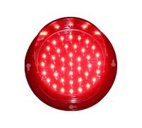 Modulo semaforico a LED da 100 mm,semaforo monocolore,impermeabile fino a IP65,opzioni di tensione 12V/24V/220V,adatto for uso industriale,magazzino e decorazione(Red,220V)