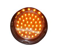 Modulo semaforico a LED da 100 mm,semaforo monocolore,impermeabile fino a IP65,opzioni di tensione 12V/24V/220V,adatto for uso industriale,magazzino e decorazione(Orange,24V)