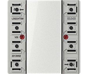Modulo sensore a pulsante Jung LS5224TSM - 24 V AC/DC, 20 mA, 2 canali, 4 pun...
