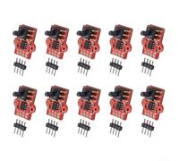 Modulo sensore di pressione rosso 0-40kpa per rilevamento del livello dell'aria e dell'acqua con interfaccia tubo da 2,5 mm da 3,3 V a 5 V, alimentazione 19 x 18 mm, scheda PCB, confezione da 10 unità