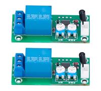 Modulo Sensore di Vibrazione, Temporizzazione di Sensibilità DC 12V Interruttore Relè Regolabile Modulo Sensore di Allarme Interruttore di Vibrazione (2Pz)