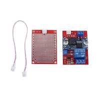 Modulo Sensore Pioggia, DC 5V~24V Modulo Controller Goccia di Pioggia con Relè, Modulo Rilevazione Pioggia