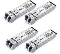 Modulo SFP+ LC 10G Gigabit Single Mode SFP+, 10G 1310nm SMF, fino a 10 km, DDM,10GBase-LR ricetrasmettitore in fibra, compatibile con Cisco, Ubiquiti, Mikrotik, Netgear, Dlink, Linksys e altri