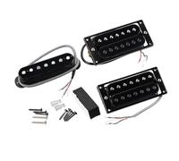 Modulo sonoro nero a 7 corde con schermatura elettromagnetica e design ergonomico, adatto per chitarra da palco di ricambio