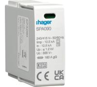 Modulo SPD tipo T1+T2 MOV 1P L-N Iimp=12,5 kA In=12,5kA SPA090