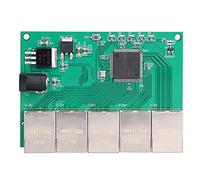 Modulo Switch 5 Porte, Gigabit Ethernet 1000M / 100M, DC 5V, RTL8367RB - Connessione Stabile, Basse Emissioni, Ideale per Automazione Industriale e Città Intelligenti