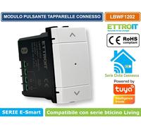 MODULO TAPPARELLE CONNESSO SMART WIFI APP TUYA 1P 240V COMPATIBILE LIVING BIANCA