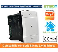 MODULO TAPPARELLE CONNESSO SMART WIFI APP TUYA 1P 240V COMPATIBILE LIVING