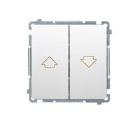 MODULO TASTATORE TAPPARELLA BIANCO 2X "FRECCIA" BASIC BMZ1.01/11