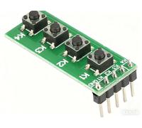 Modulo Tasti a 4 Pulsanti Scheda Tastiera con Interruttore a Pulsante di per Breadboard Mini