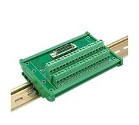 Modulo Terminale Compatibile Con Parti Su Guida DIN | Breakout Femmina MDR SCSI A 36 Pin. Interfaccia A Nastro Mini D. Modulo Connettore Industriale.