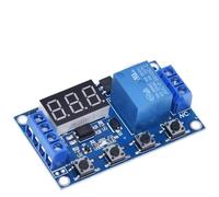 Modulo timer di ritardo ciclo di automazione DC 6-30V Controllo interruttore di spegnimento Supporto USB 5V Display LED Relè di ritardo 6V 9V 12V 24V