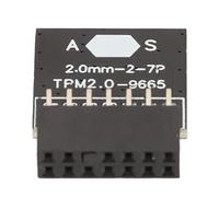 Modulo TPM 2.0 per ASUS per Win11 LPC 14 Pin Scheda Crittografata TPM 2.0 Chip Modulo TPM 2.0 Passo 2,0 Mm Scheda PCB 2x7P TPM 2.0 per Scheda Madre del Computer