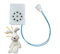 Modulo Vocale 2PCS per Giocattolo Coccolo - 2,1 Cm Il Dispositivo Di Dettatura Mini Dettatura con Funzione Di Registrazione | -Operato Della Batteria | Messaggi Vocali Fai Da Te per Regalo Giocattolo