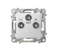 MODULO ZAFFIRO BIANCO RTV-SAT PRESA FINE GPA-ZS/m/00