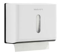 Modundry Dispenser Carta Asciugamani a Parete, Dispenser Salviette Bagno da Muro, Commerciale Bagno Cucina,Può Contenere Fino A 200 Fogli, Bianco