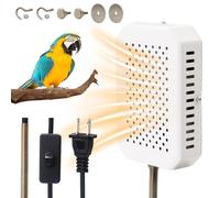 MODUODUO Riscaldatore per uccelli da interno per gabbie riscaldanti, 8,6 x 13,7 cm, per parrocchetti, calopsitte, canarini e altri voli, 110 V