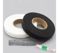 Modurio 2 nastri termoadesivi da 64 m, nastro adesivo da applicare con il ferro da stiro, resistente ai lavaggi, orlo per pantaloni, nastro da stiro per tende, jeans