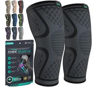 MODVEL Ginocchiera, 2 Tutore a Compressione per uomo e donna, Tutore per il fascia ginocchio per sportiva, palestra, ginocchiere Ortopedica supporto per recupero lesioni Menisco, Sollievo Dolori