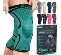 MODVEL Ginocchiera, 2 Tutore a Compressione per Uomo e Donna, Tutore per il Fascia Ginocchio per Sportiva, Palestra, Ginocchiere Ortopedica Supporto per Recupero Lesioni Menisco, Sollievo Dolori (M)
