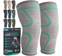 MODVEL Ginocchiera, 2 Tutore a Compressione per uomo e donna, Tutore per il fascia ginocchio per sportiva, palestra, ginocchiere Ortopedica supporto per recupero lesioni Menisco, Sollievo Dolori (S)