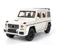 MODVKVK G63 AGM 1:32 Modellino Macchinina con Luce e Musica, Funzione Pull-Back, Pressofuso in Lega, Ideale per Bambini dai 3 anni e Collezionisti (Bianco)