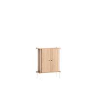 MOEBE S.115.1.C.OA Sistema di Scaffalature Rovere/ Bianco