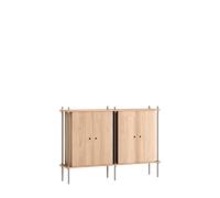MOEBE S.115.2.E.OA Sistema di Scaffalature Rovere/Grigio Caldo