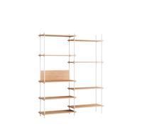 MOEBE S.200.2.A Sistema di Scaffalature Rovere/ Bianco