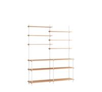 MOEBE S.200.2.D Sistema di Scaffalature Rovere/ Bianco