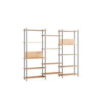 MOEBE S.200.3.A Sistema di Scaffalature Rovere/ Nero