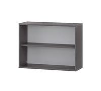 Möbelpartner Manni 154040 - Scaffale libreria, finitura frassino grigio, 100 x 39,5 x 75,4 cm