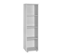 Möbelpartner Manni - Scaffale libreria, grigio chiaro, circa 39,3 x 39,5 x 152,8 cm