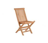 Möbilia® Set di 2 sedie da giardino, in legno di teak, lunghezza = 47 x larghezza = 57 x altezza = 89 cm