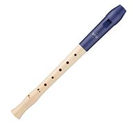 Moeck Flauto dolce 1023 Flauto 1 Plus testa d'acero in plastica/blu reale