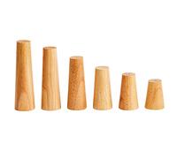 MOEENS Gambe per mobili, piedini in legno torniti per chignon, 10 pezzi, comodino in legno massello, gambe rotonde in legno massello, piedini in legno per divano (colore: diametro 6 cm, dimensioni: 30