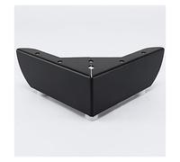 MOEENS Gambe per mobili, piedini in legno torniti per chignon, 4 pezzi, gambe per mobili in metallo dorato, gambe nere per tavolino da caffè, divano, con cuscinetti protettivi per pavimenti, accessori