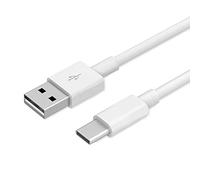 MOELECTRONIX Cavo USB 3.1 tipo C adatto per Hotwav W10 Pro | con connettore lungo PC computer tipo C cavo dati |USB-C bianco
