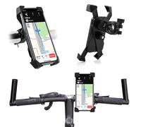 MOELECTRONIX Supporto per bicicletta adatto per Asus Zenfone 12 Ultra | 4 angoli supporto per cellulare Bike Holder | Supporto manubrio girevole a 360°