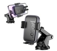 MOELECTRONIX Supporto per cellulare da auto per Apple iPhone 17 17e 16 16e 15 14 13 12 11 Pro Air Pro Max Plus X Xs XR 7 8 SE2 SE3 ventosa girevole a 360° cruscotto parabrezza H79