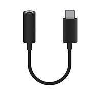 MOELECTRONIX USB 3.1 tipo C - Jack per cuffie Oukitel C17 | connettore USB-C a 3,5 mm per cuffie | presa AUX IN Audio cavo nero