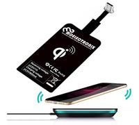 MOELECTRONIX USB tipo C Qi adatto per Motorola Edge 30 Neo | ricevitore wireless a induzione adattatore caricatore | ricevitore caricatore