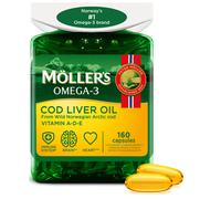 Möller’s 160 Capsule Di Olio Di Fegato Di Merluzzo Acidi Grassi Omega 3 DHA