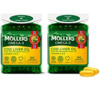 Möller’s 320 Capsule Di Olio Di Fegato Di Merluzzo Acidi Grassi Omega 3 DHA
