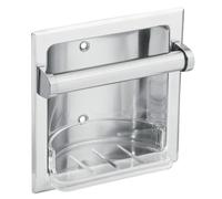 Moen 2565CH Donner Portasapone Commerciale Piccolo Cromato