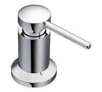 Moen 3942 Dispenser da cucina con bottiglia ricaricabile sopra il lavandino, cromato, pompa per sapone
